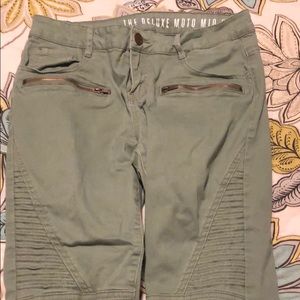 Deluxe Moto mid rise skinny jeans